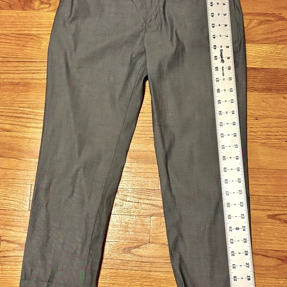 Banana Republic The Martin Fit Gray Cropped Cuffed Pants Size 2P